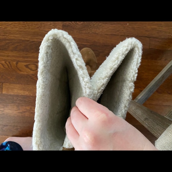 Michael Kors Wedge Boot Camel Shearling 10 - Picture 11 of 12